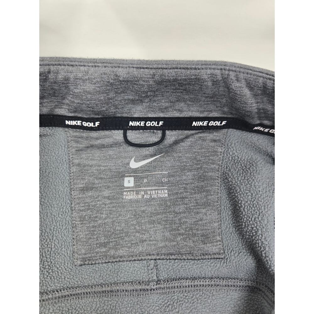 Nike Golf Men's S small Ther Repel 1/2 Zip Pullover Fleece Jacket Charcoal Gray